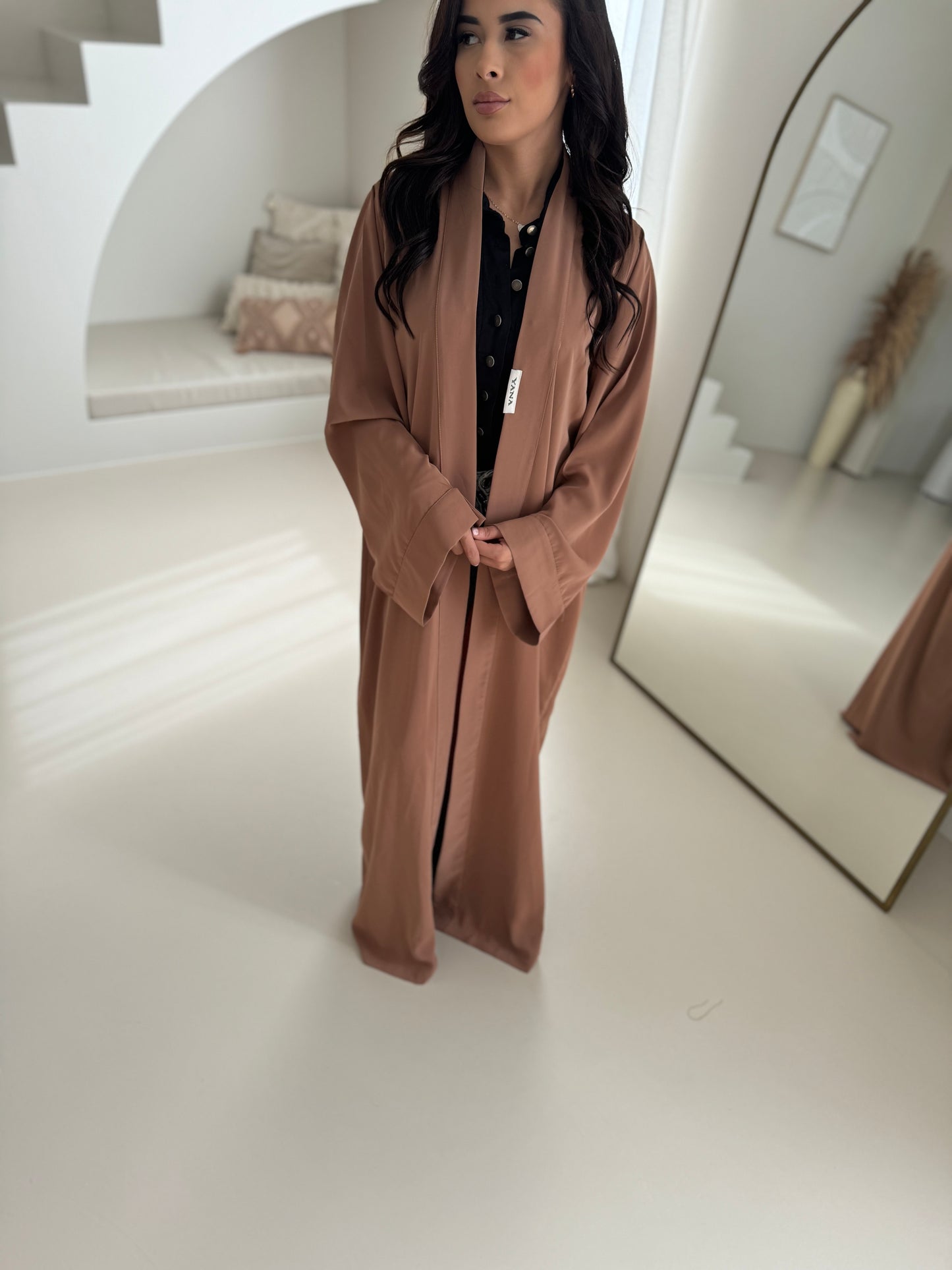 1 piece abaya aubergine
