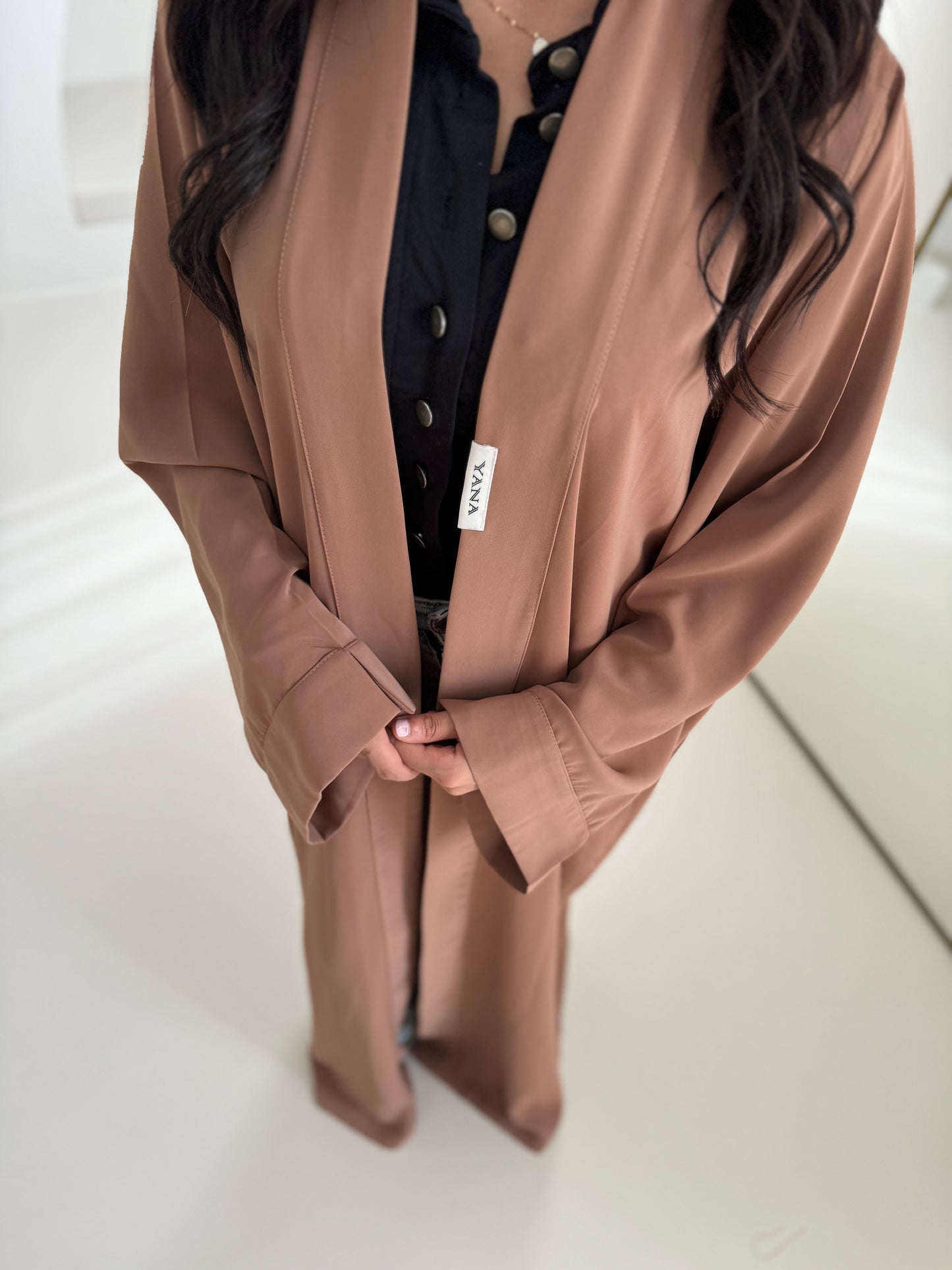 1 piece abaya aubergine