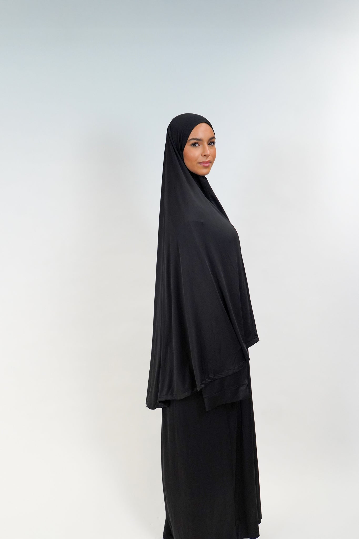 Premium Jersey Khimaar set black